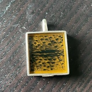 ARTIST SIGNED AH ANDREA  HAFFNER MODERNIST STERLING SILVER NATURE PENDANT